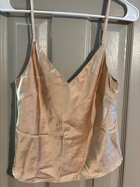 Ambiance Beige Satin Cami Top